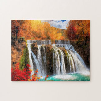 Puzzle Caída del Otoño 2 Foto Rompecía Internet Jigsaw Pu