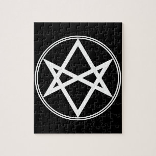 Puzzle Caída Unicursal Hexagram White