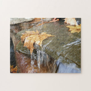 Puzzle Caídas en la fotografía de otoño en cascada II
