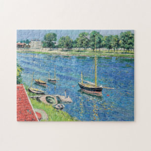 Puzzle Caillebotte - Sena en Argenteuil, Barcos anclados