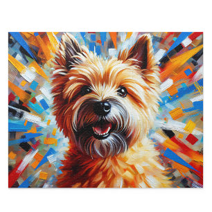 Puzzle Cairn Terrier Estilo Acrílico: Regalo de Wheaten C