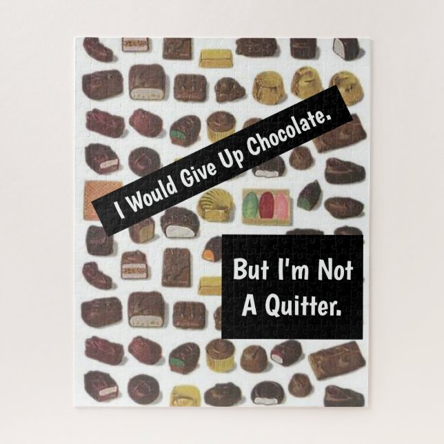 Puzzle Caja de chocolate graciosa sarcástica (Vertical)