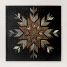 Caja de joyas Tigerwood con acero grabado