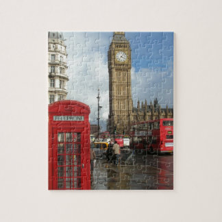 Puzzle Caja del teléfono de Londres y Big Ben (St.K)