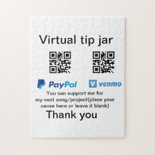 Puzzle Caja virtual de ayuda a través de código q donació