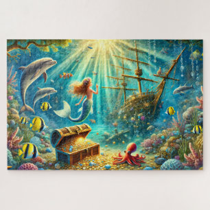 Puzzle Cala del Tesoro de la Sirena: Naufragio Submarino