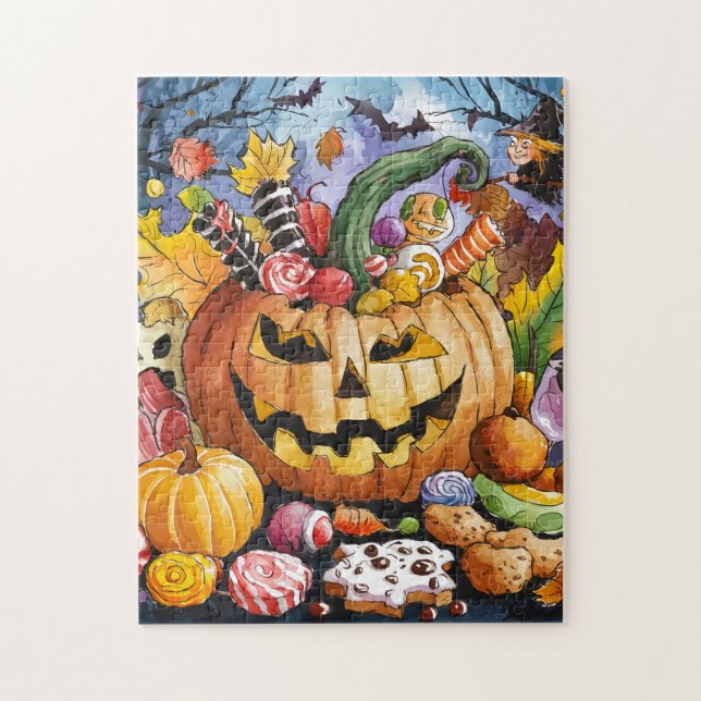 Puzzle ¡Calabaza de canto! (Vertical)