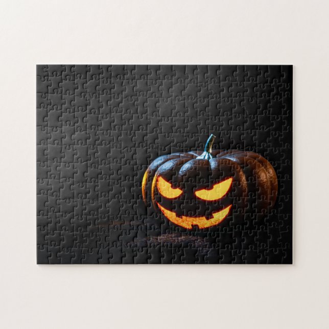 Puzzle Calabaza de Halloween Jack-O-Lantern Spooky (Horizontal)