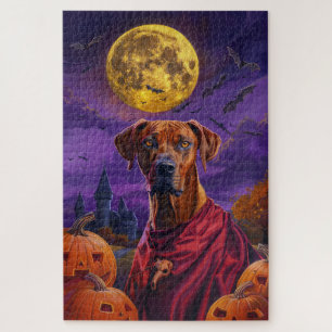 Puzzle Calabaza de vampiro Rhodesian Ridgeback de Hallowe