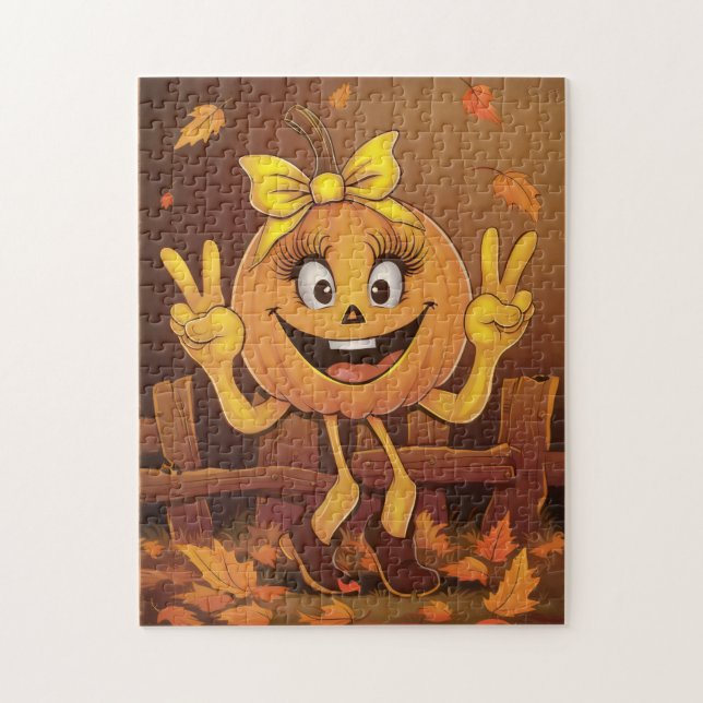 Puzzle Calabaza feliz. (Vertical)