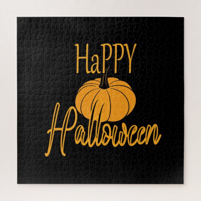 Puzzle Calabaza feliz de Halloween (Vertical)