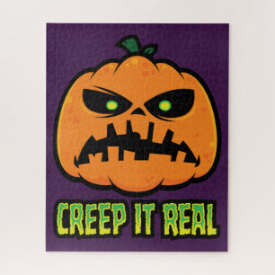 Puzzle Calabaza gruñona de Halloween Creep It Real