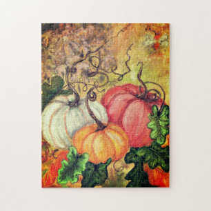 Puzzle Calabazas - Acuarela -