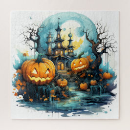 Puzzle Calabazas brillantes después de la luz de la luna