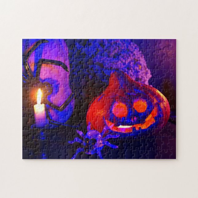 Puzzle Calabazas de neón (Horizontal)