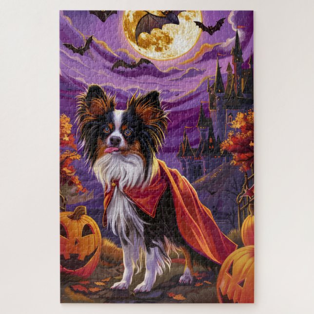 Puzzle Calabazas de vampiros de Papillon de Halloween dan (Vertical)