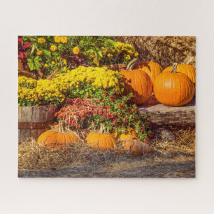 Puzzle Calabazas en caída
