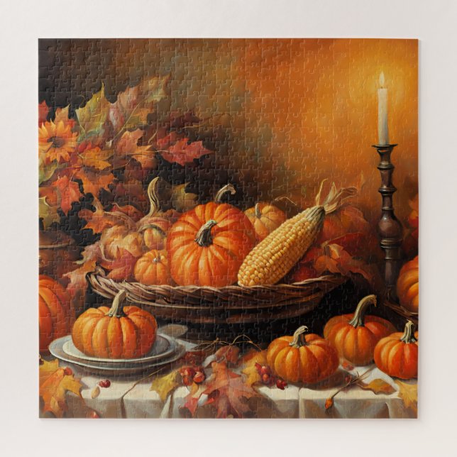 Puzzle Calabazas Hermosas de Otoño (Vertical)