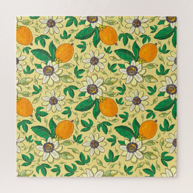 Puzzle Calabazas y hojas: cosecha otoñal (Vertical)