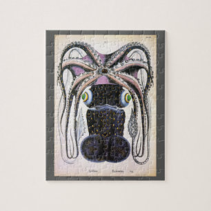 Puzzle Calamar gigante o pulpo, animal de vida marina vin