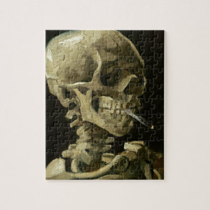 Puzzle Calavera con cigarrillo de Van Gogh