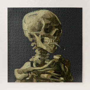Puzzle Calavera con cigarrillo de Van Gogh