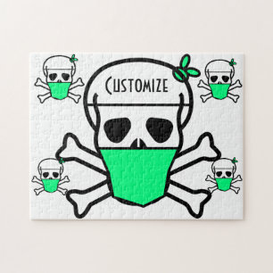 Puzzle Calavera Con Máscara De Máscara Thunder_Cove