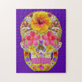 Puzzle Calavera de flores 4 - Tropical
