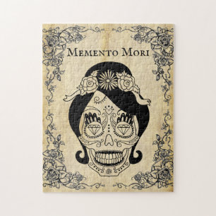 Puzzle Calavera de mujer memento mori