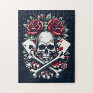 Puzzle Calavera de Poker