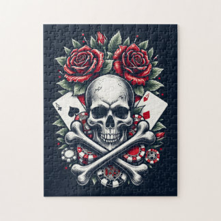 Puzzle Calavera de Poker