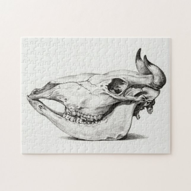 Puzzle Calavera de vaca por Jean Bernard (Horizontal)
