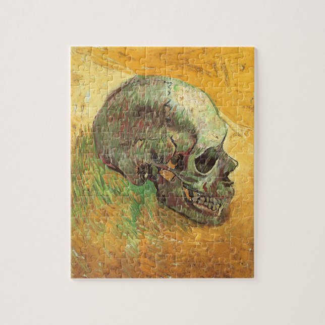 Puzzle Calavera de Vincent van Gogh, impresionismo vintag (Vertical)
