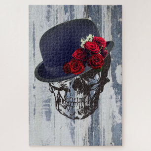 Puzzle Calavera en el adulto Gorra Bowler