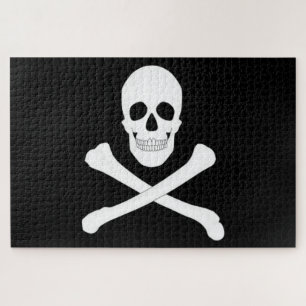 Puzzle Calavera y huesos cruzados