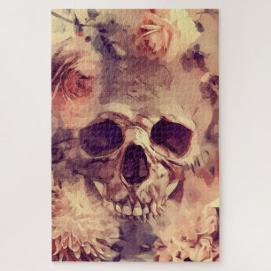 Puzzle Calavera y Rosas