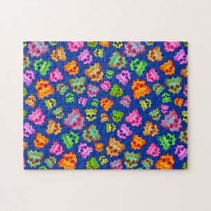 Puzzle Calaveras Coronadas Vintage