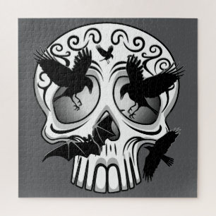 Puzzle Calaveras decorativas de Halloween