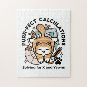 Puzzle Cálculos Perfectos – Diseño Divertido de Gato Mate