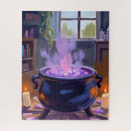 Puzzle Caldero de Bruja Halloween Espeluznante