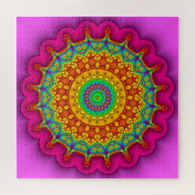 Puzzle Caleidoscopio prismático del fractal (Horizontal)