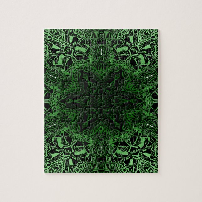 Puzzle Caleidoscopio verde (Vertical)