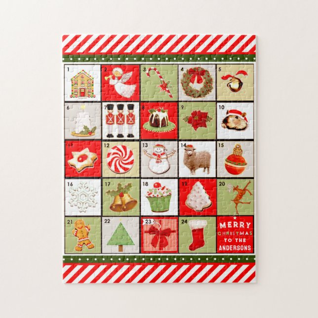 Puzzle Calendario de Adviento de Navidad (Vertical)
