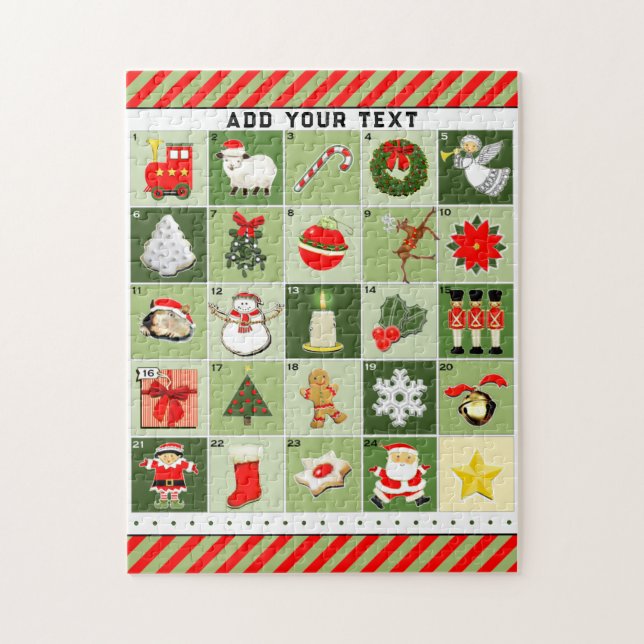 Puzzle Calendario de Adviento de Navidad (Vertical)
