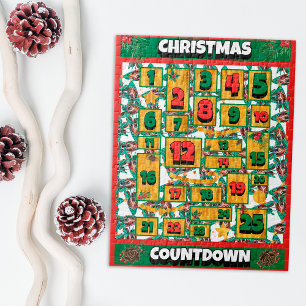 Puzzle Calendario de Adviento de Navidad con Cuenta Regre