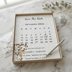 Puzzle Calendario de Caligrafía Moderna sin foto para gua
