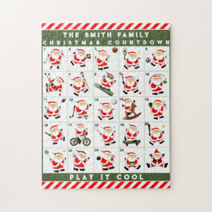 Puzzle calendario de Navidades avanzados personalizado