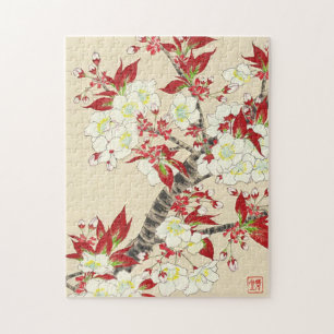 Puzzle Calendario floral de Kawarazaki Shodo de arte en J