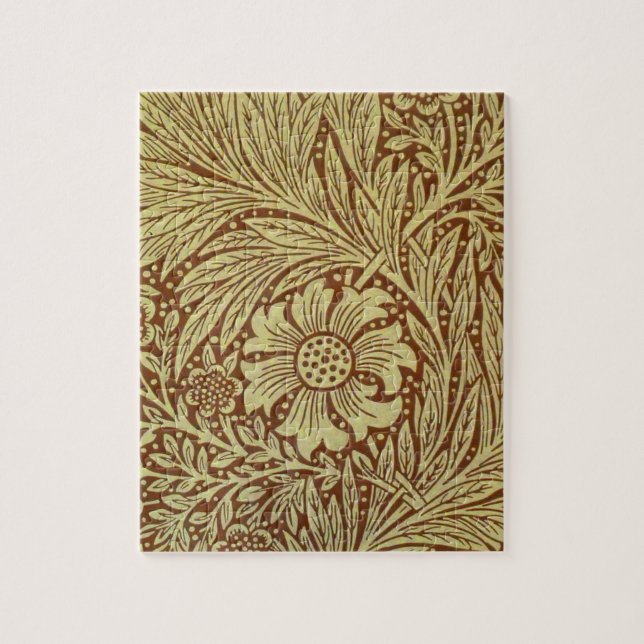 Puzzle Caléndula William Morris Patrón de Flor Antigua (Vertical)