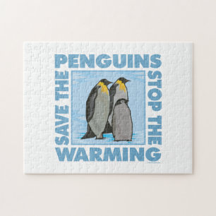 Puzzle Calentamiento global, pingüinos